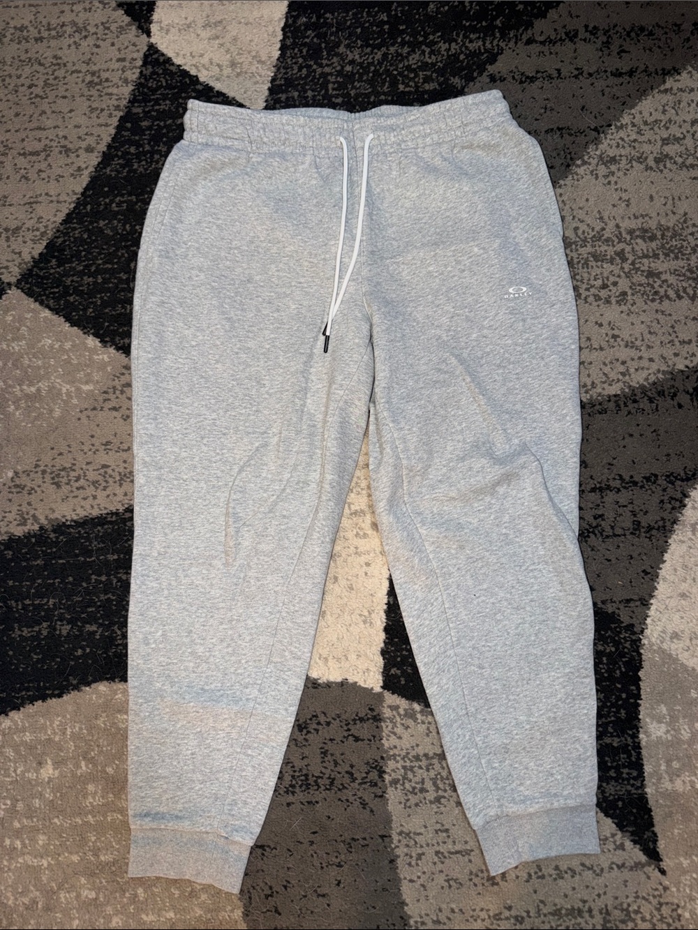 Oakley Light Gray Men's Drawstring Jogger Sweatpants